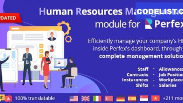 Human Resources Management Nulled - HR module for Perfex CRM - nulled script Free Download