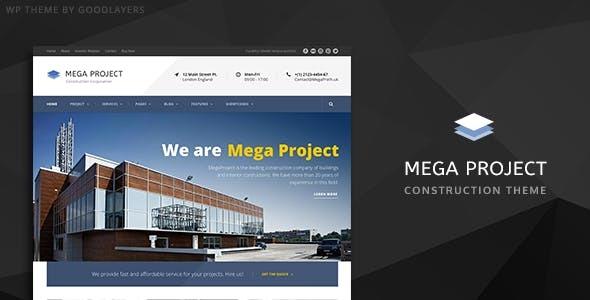 Mega Project - Construction WordPress Theme For Construction Company Nulled Download