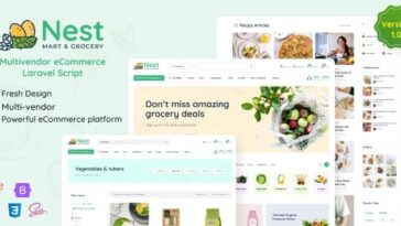 Nest - Multivendor Organic & Grocery Laravel eCommerce Nulled Download