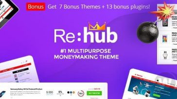 REHub Theme Nulled Price Comparison, Business Community Free Download