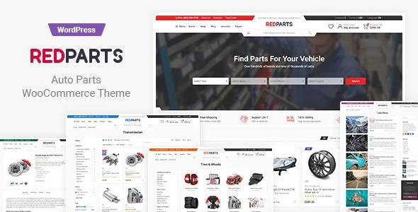 RedParts - Auto Parts WordPress Theme Nulled Download