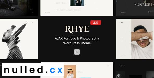 Free Download Rhye - AJAX Portfolio WordPress Theme Nulled