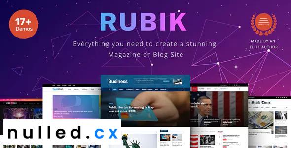 Rubik Theme Nulled - A Perfect Theme for Blog Magazine Website Free Download