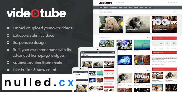 VideoTube Theme Nulled - A Responsive Video WordPress Theme Free Download