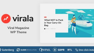 Virala Theme Nulled - Viral Magazine WordPress Theme Free Download