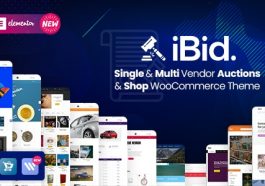 iBid Theme Nulled - Multi-Vendor Auctions WooCommerce Theme Free Download