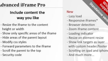 Advanced iFrame Pro Nulled Free Download