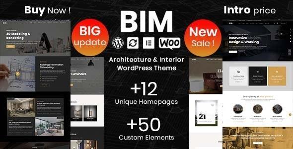 BIM Theme Nulled Architecture & Interior Design Elementor WP Theme Free Download