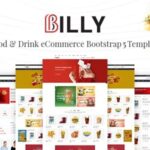 Billy Nulled Food & Drink eCommerce Bootstrap 5 Template Download