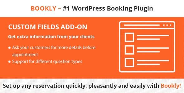 Bookly Custom Fields (Add-on) Nulled Download