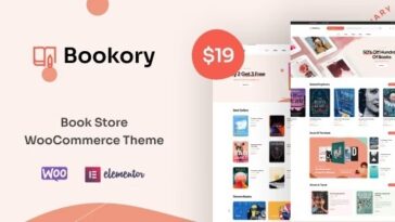 Bookory Nulled Book Store WooCommerce Theme Free Download