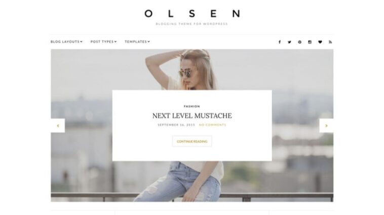 CSS Igniter Olsen Blogging WordPress Theme Nulled Free Download