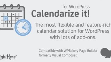 Calendarize it! for WordPress Nulled Free Download