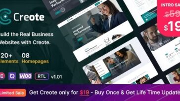 Creote Consulting Business WordPress Theme Nulled Download
