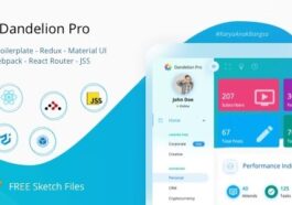 Dandelion Pro Nulled React Admin Dashboard Template Free Download