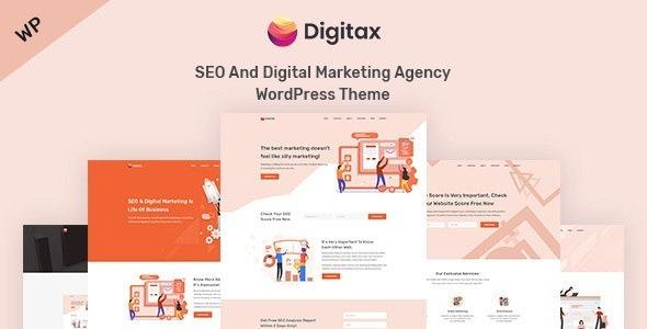 Digitax SEO & Digital Marketing Agency WordPress Theme Nulled