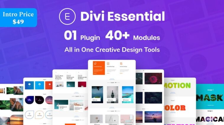 Divi Essential Nulled Divi Extension For Next Label Modules Free Download