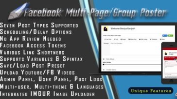 Facebook Multi Page Group Poster Nulled Download
