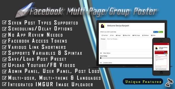Facebook Multi Page Group Poster Nulled Download