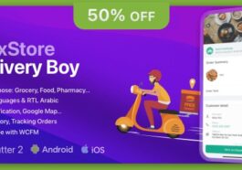 FluxStore Delivery Boy Nulled Flutter App for Woocommerce Free Download