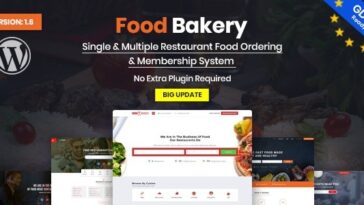 FoodBakery Theme Nulled Food Delivery Restaurant Directory WordPress Theme Free Download