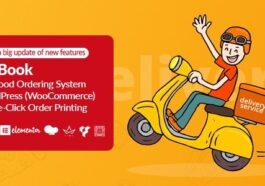 FoodBook Nulled Online Food Ordering System for WordPress with One-Click Order Printing Free Download