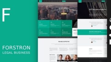Forstron Nulled – Legal Business WordPress Theme Free Download