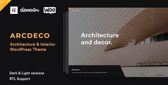 Free Download Arcdeco - Architecture Interior Design Theme Nulled