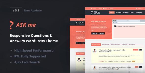 Free Download Ask Me - Responsive Questions & Answers WordPress Nulled
