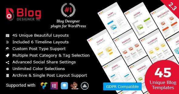 Free Download Blog Designer PRO for WordPress Nulled