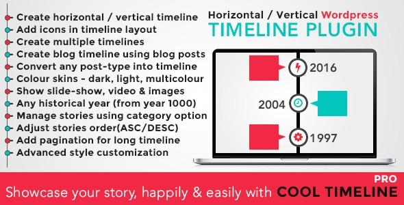 Free Download Cool Timeline Pro - WordPress Timeline Plugin Nulled