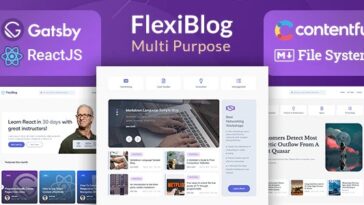 Free Download FlexiBlog - React Gatsby Multipurpose Blog Themes Nulled