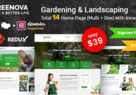 Free Download Greenova - Gardening & Landscaping WordPress Theme Nulled