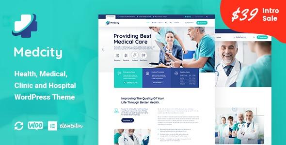 Free Download Medcity - Health & Medical WordPress Theme Nulled