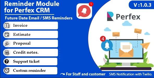 Free Download Reminder module for Perfex CRM Nulled