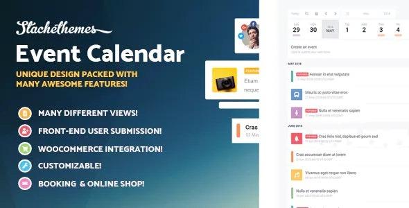 Free Download Stachethemes Event Calendar - WordPress Events Calendar Plugin Nulled