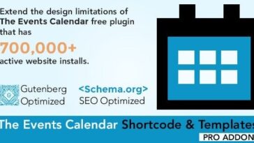 Free Download The Events Calendar Shortcode and Templates Pro - WordPress Plugin Nulled
