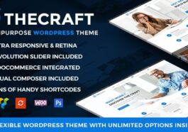 Free Download TheCraft Responsive Multipurpose WordPress Theme Nulled