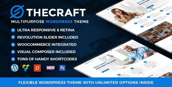 Free Download TheCraft Responsive Multipurpose WordPress Theme Nulled