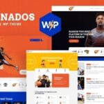 Free Download Tornados Basketball NBA Team WordPress Theme Nulled