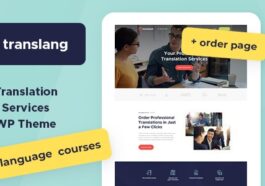 Free Download Translang Translation Services & Language Courses WordPress Theme Nulled