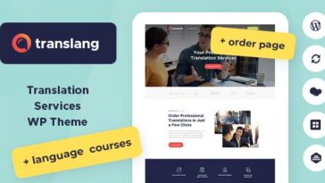 Free Download Translang Translation Services & Language Courses WordPress Theme Nulled