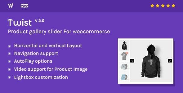 Free Download Twist - Product Gallery Slider for Woocommerce Nulled