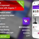 Free Download WeShare – Social Media Sharing Android App with Angular Admin App Nulled