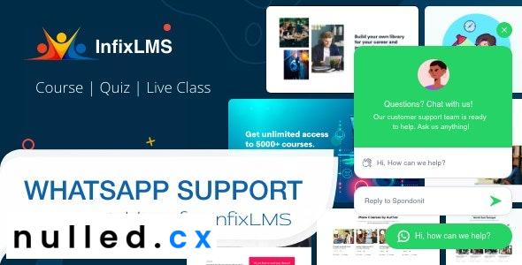 Free Download WhatsApp Chat Support - InfixLMS Module Nulled