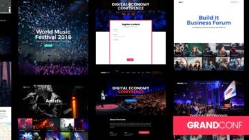 Big Conference Event WordPress Theme Free Download