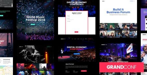 Grand Conference Event WordPress Theme Free Download