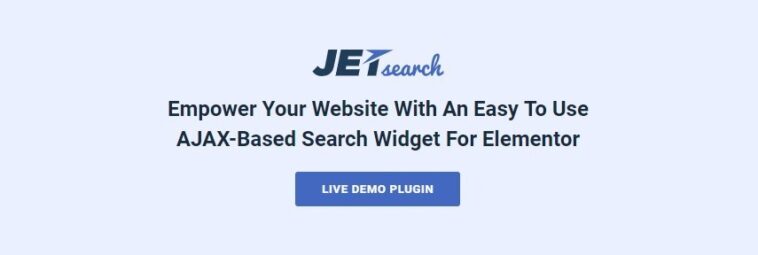 JetSearch Elementor Experience the true power of search functionality Nulled