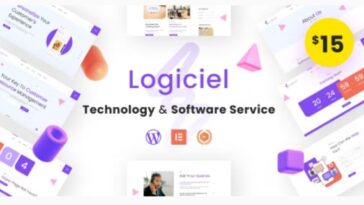 Logiciel Theme Nulled Technology & Software Service WordPress Theme Landing Pages Free Download