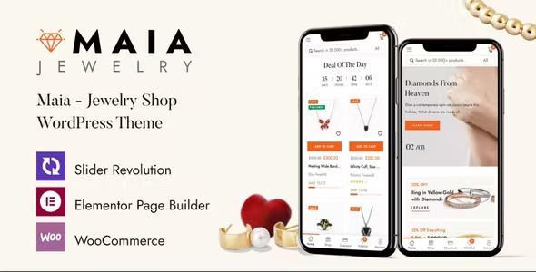 Maia Jewelry Shop WordPress Theme Nulled Free Download